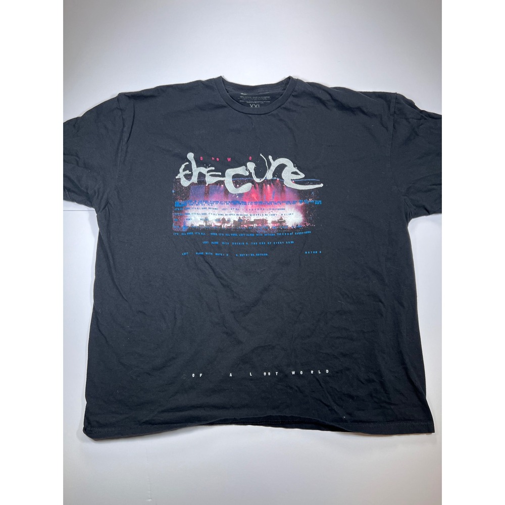 The Cure Graphic T-Shirt Men XXL Black 2023 North American Tour Lost World Merch